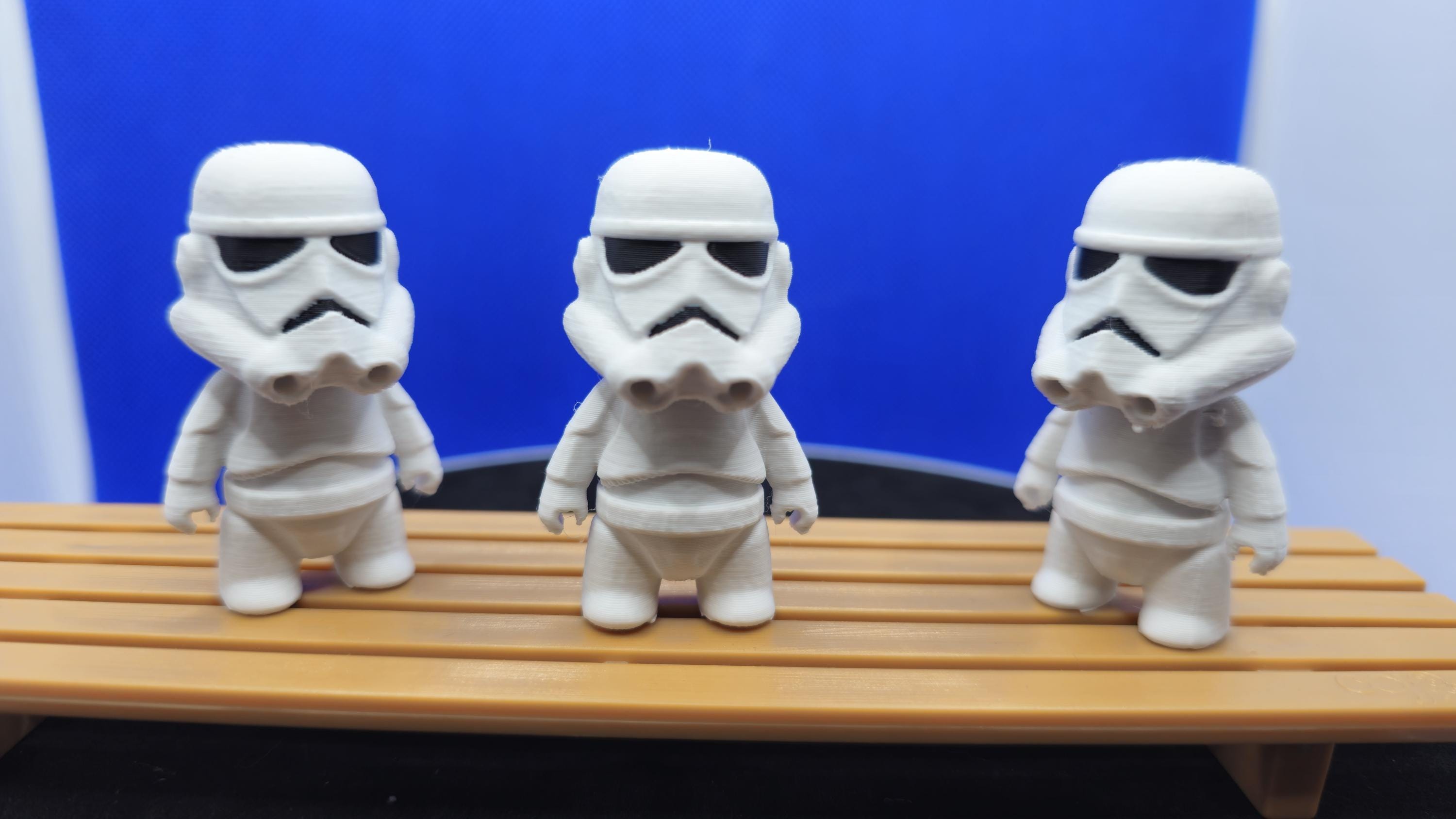 Chibi Space Trooper Duck Figurine – 3D Printed Sci-Fi Collectible Armor Duck