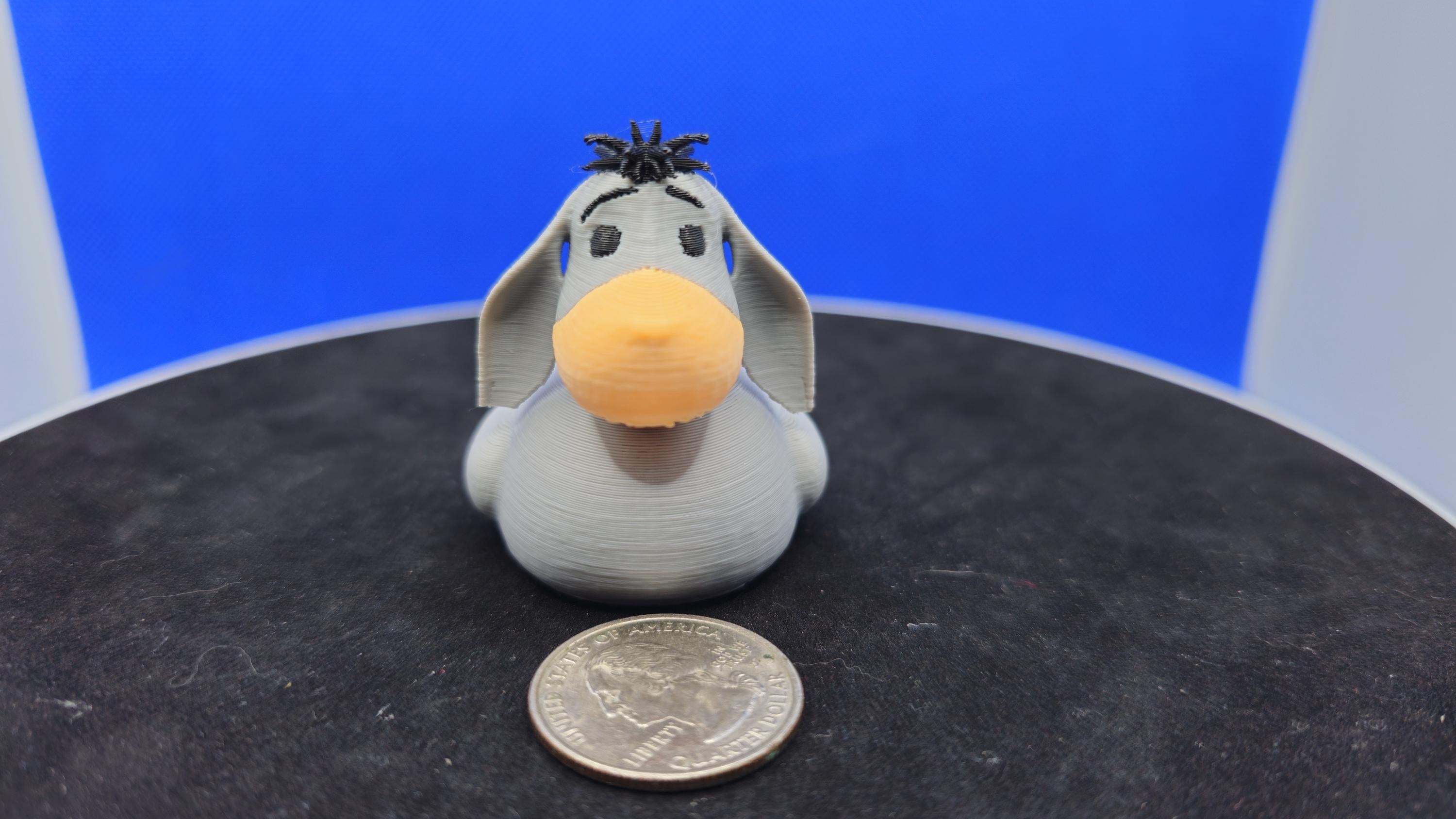Eeyore-Style Donkey Duck Figurine – 3D Printed Collectible for Cruise Duck Hunt
