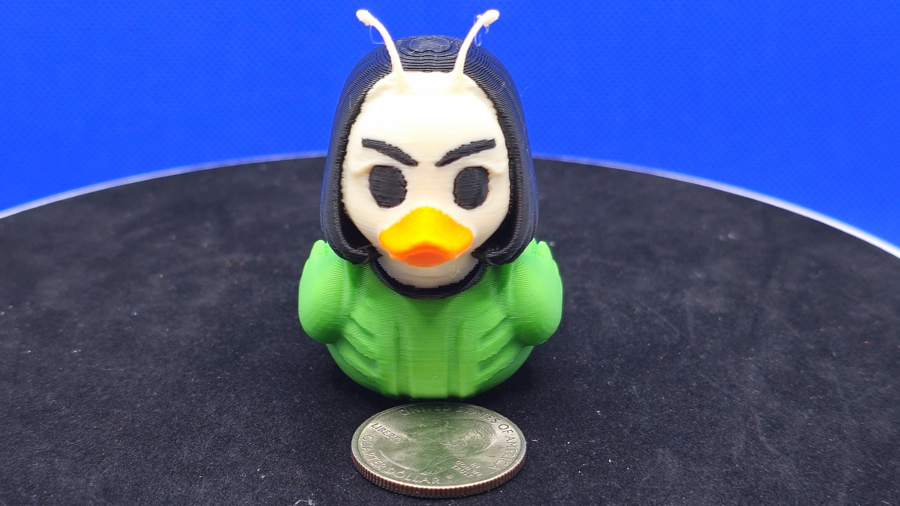 Mantis-Style Mini Duck – Empath Alien Collectible, 3D Printed Sci-Fi Toy