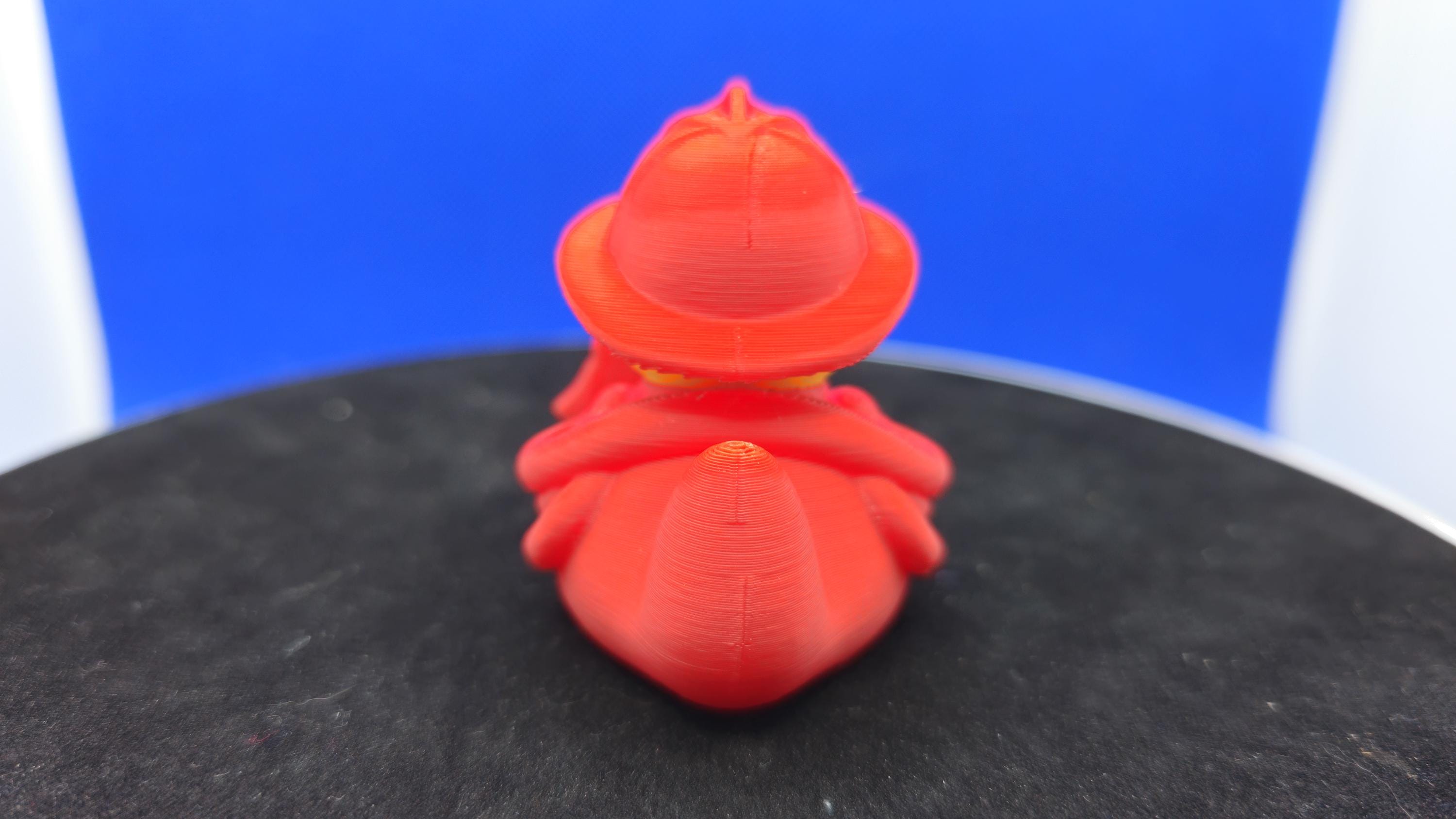 Fire Fighter Duck Figurine – Mini Hero for Cruise Duck Hunts, PLA Material