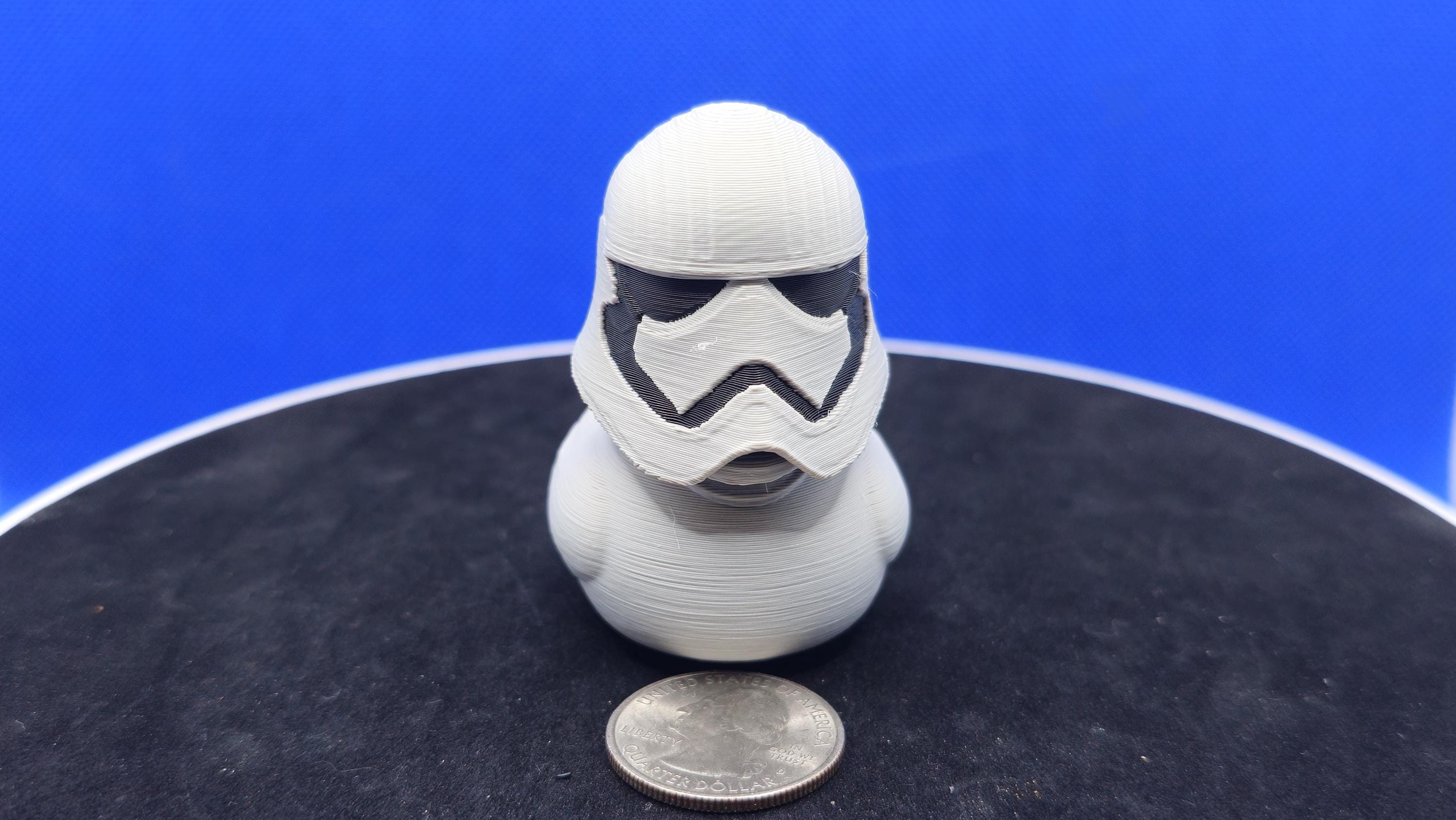 Captain Phasma‑Style Duck | Gray Armor Mini Duck | Sci‑Fi Parody Cruise Duck | Collectible 3D Printed Duck