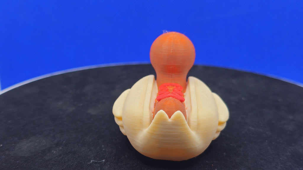 Hotdog Catsup Duck | Funny Food Themed Collectible | 3D Printed Toy