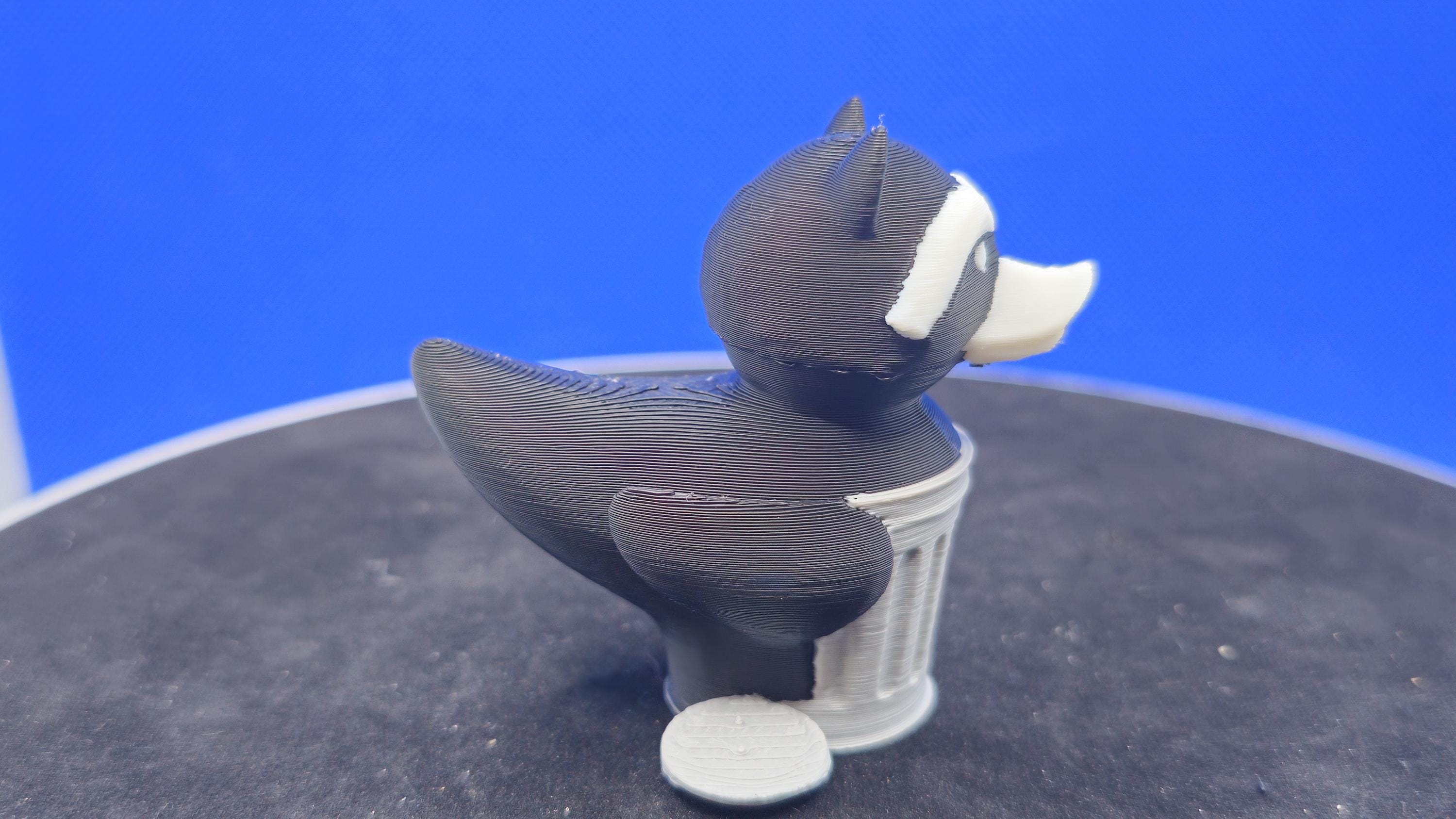Trash Panada Duck | Cute Panda in Trash Can | Funny Cruise Duck Hunt Collectible | 3D Printed Mini Duck