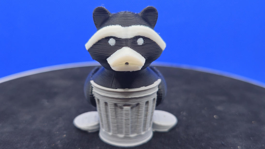 Trash Panada Duck | Cute Panda in Trash Can | Funny Cruise Duck Hunt Collectible | 3D Printed Mini Duck