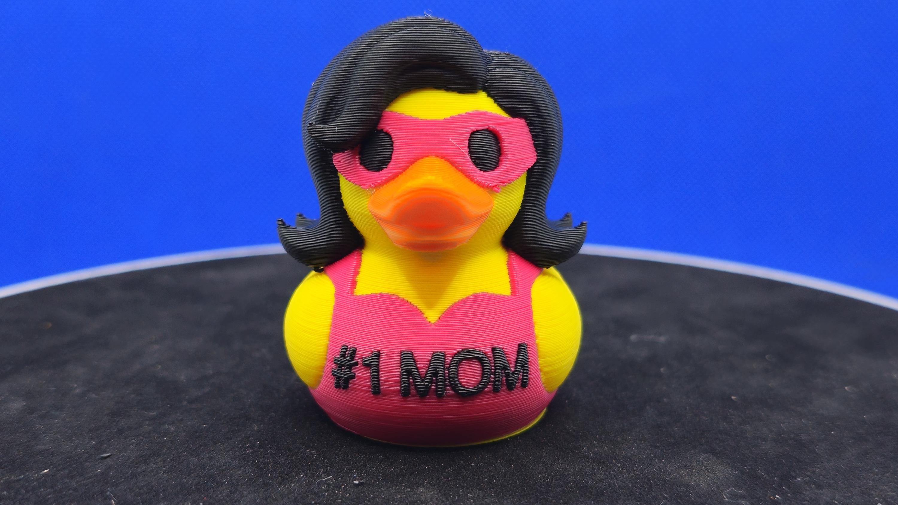 Super Hero Mom Duck – Mother’s Day Mini Duck Gift – 3D Printed Cruise Duck – Cute Super Mom Collectible – Fun Gift for Moms