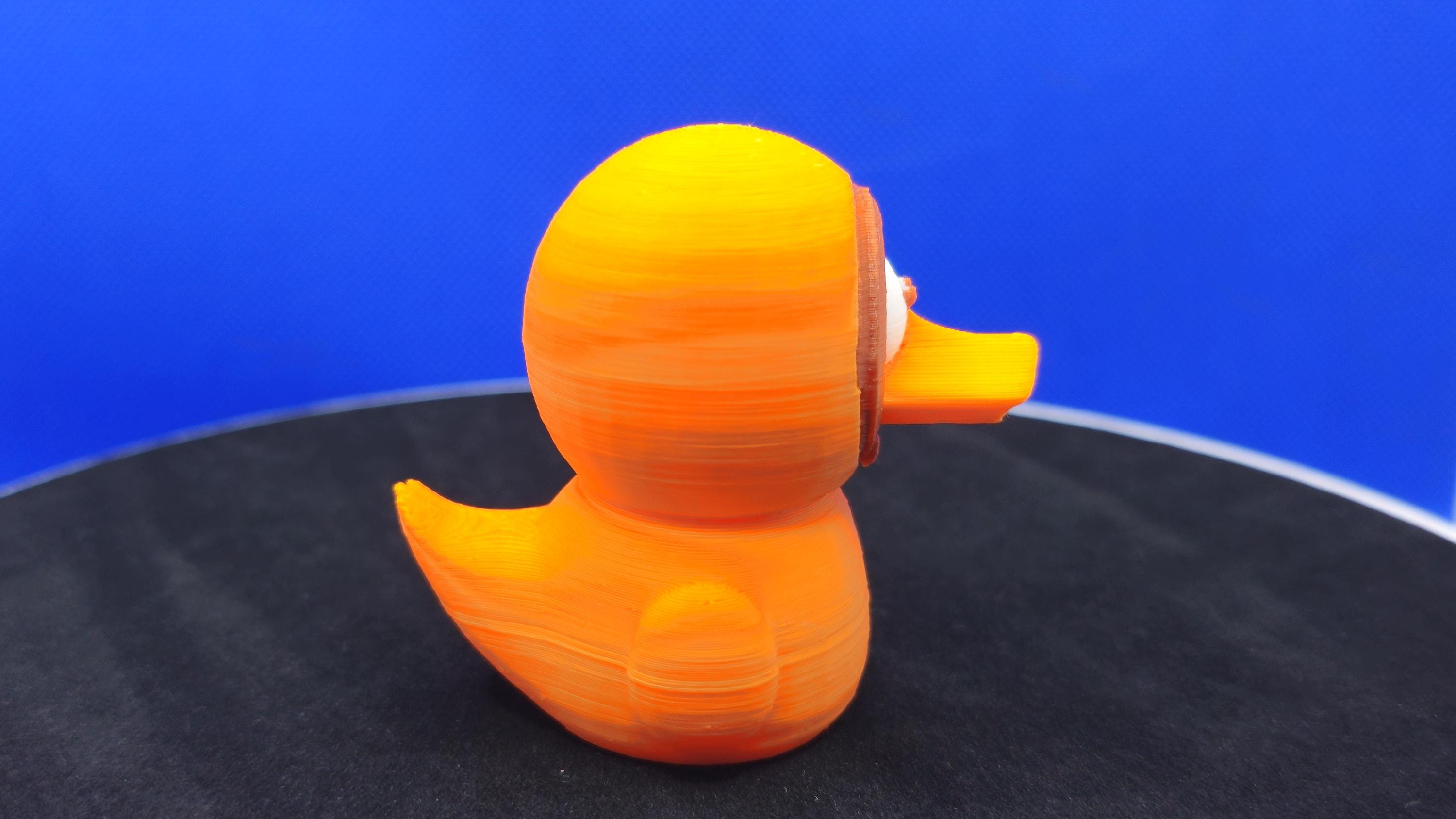 Kenny Duck Orange Hoodie Mini Duck – 3D Printed Collectible Toy