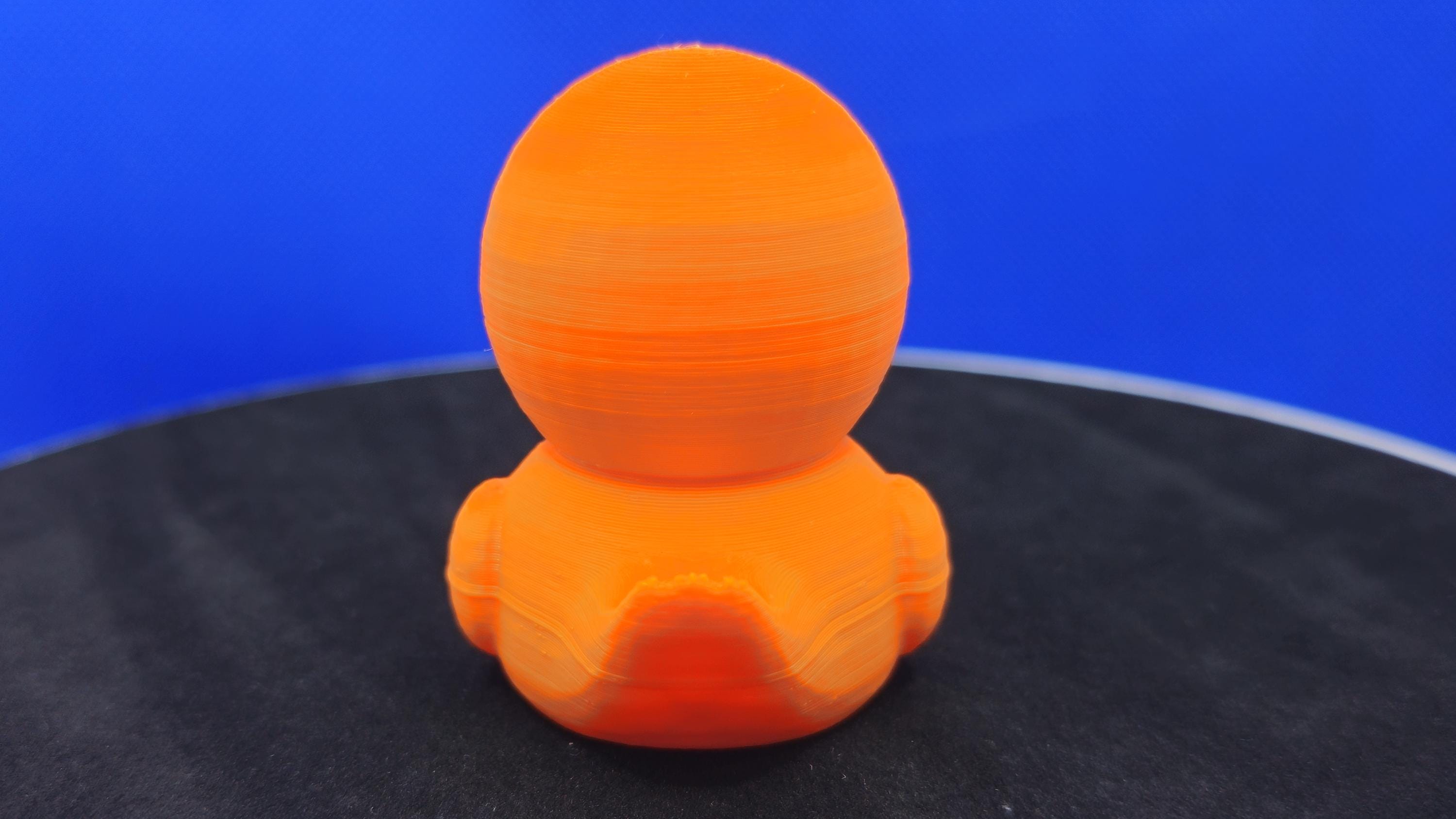 Kenny Duck Orange Hoodie Mini Duck – 3D Printed Collectible Toy