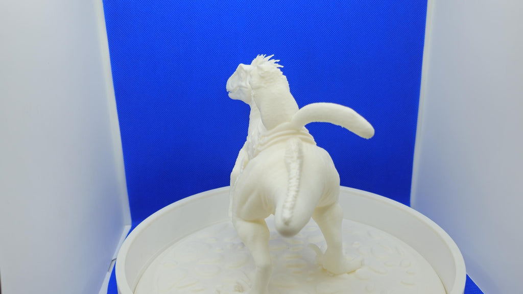 Princess Donut Riding Mongo Statue | DCC Inspired 3D Print Display (White PLA)