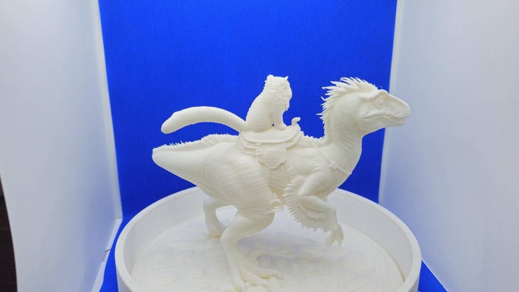 Princess Donut Riding Mongo Statue | DCC Inspired 3D Print Display (White PLA)