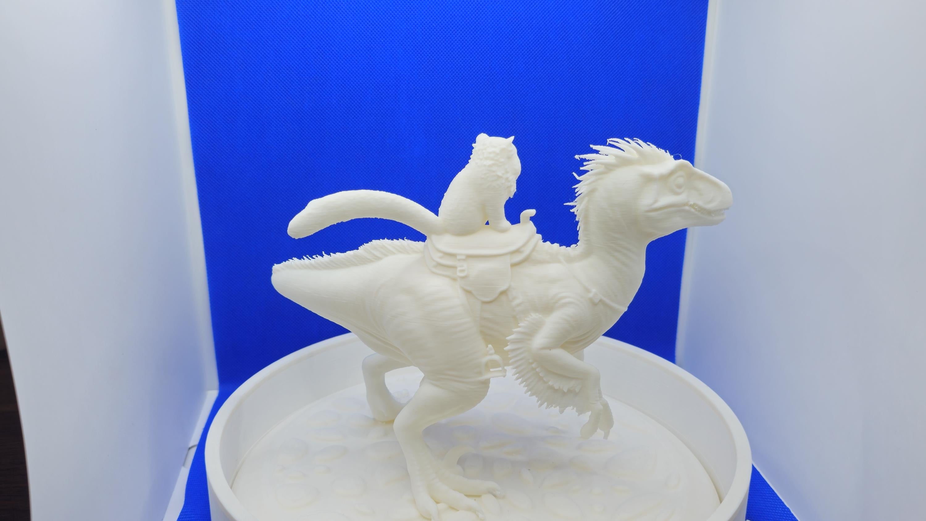 Princess Donut Riding Mongo Statue | DCC Inspired 3D Print Display (White PLA)