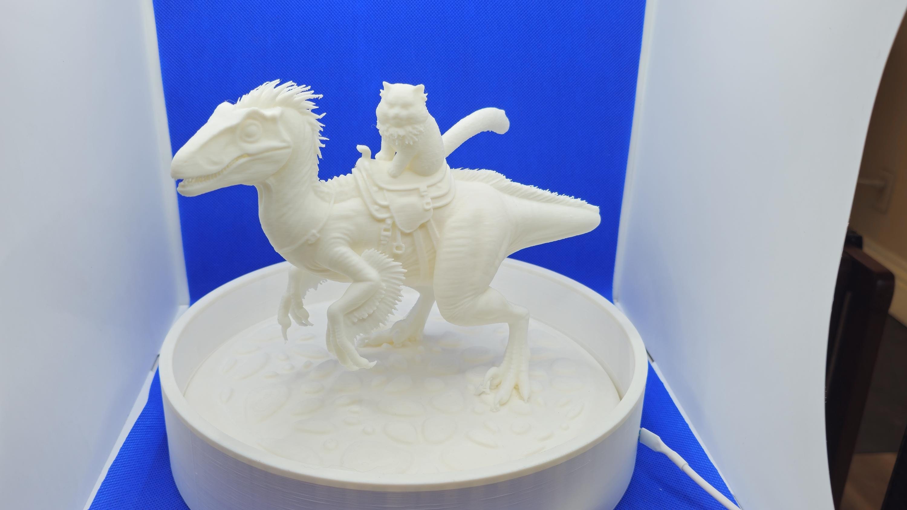 Princess Donut Riding Mongo Statue | DCC Inspired 3D Print Display (White PLA)