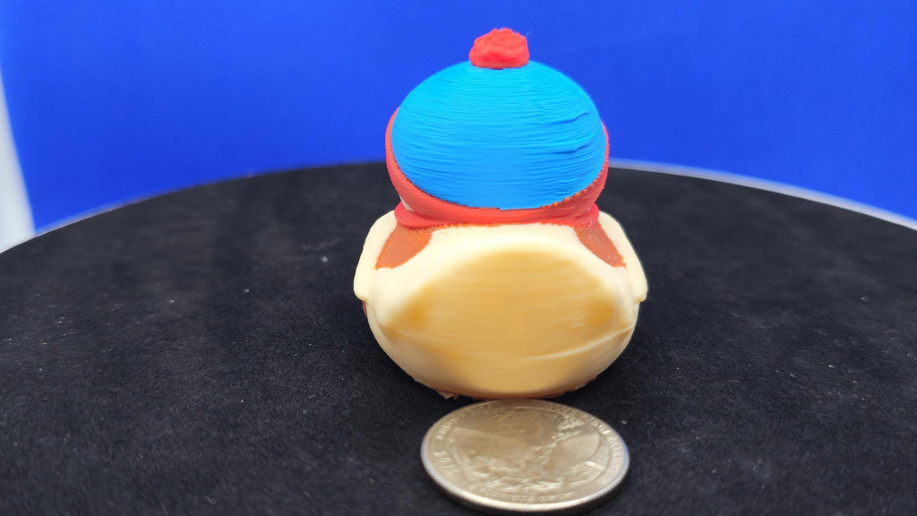 Stan-Style Mini Duck with Blue Hat, Desk Decor, Cruise Duck Hunt Collectible