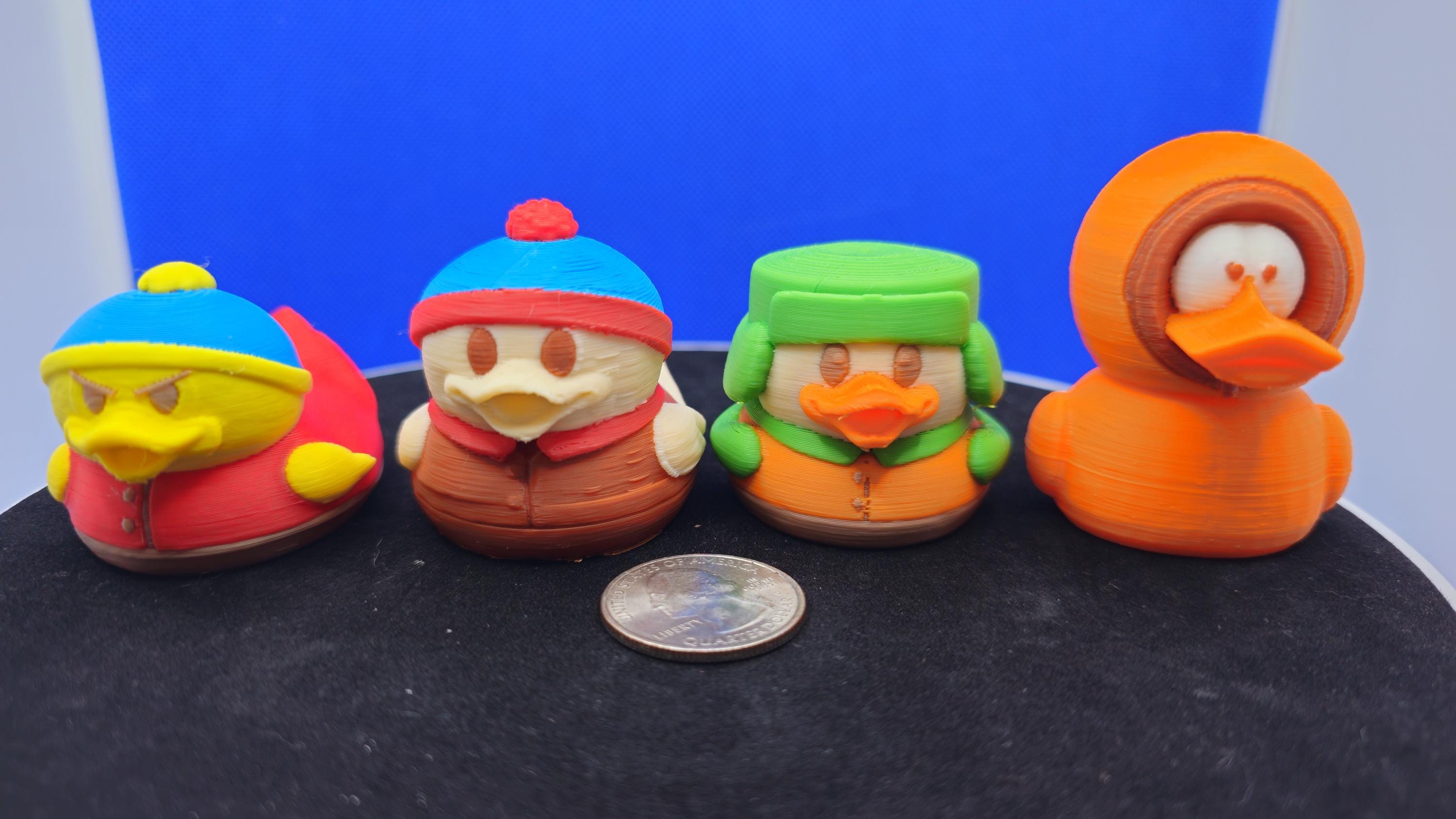 Animated Crew Mini Duck Set: Stan, Kyle, Cartman, Kenny Inspired Collectibles