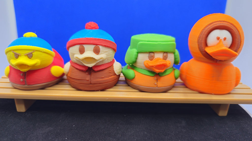 Animated Crew Mini Duck Set: Stan, Kyle, Cartman, Kenny Inspired Collectibles