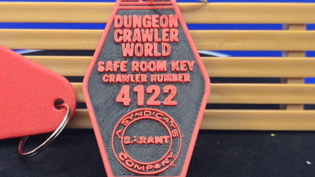 Dungeon Crawler World Safe Room Key Tag • Matt Dinniman Fan Keychain