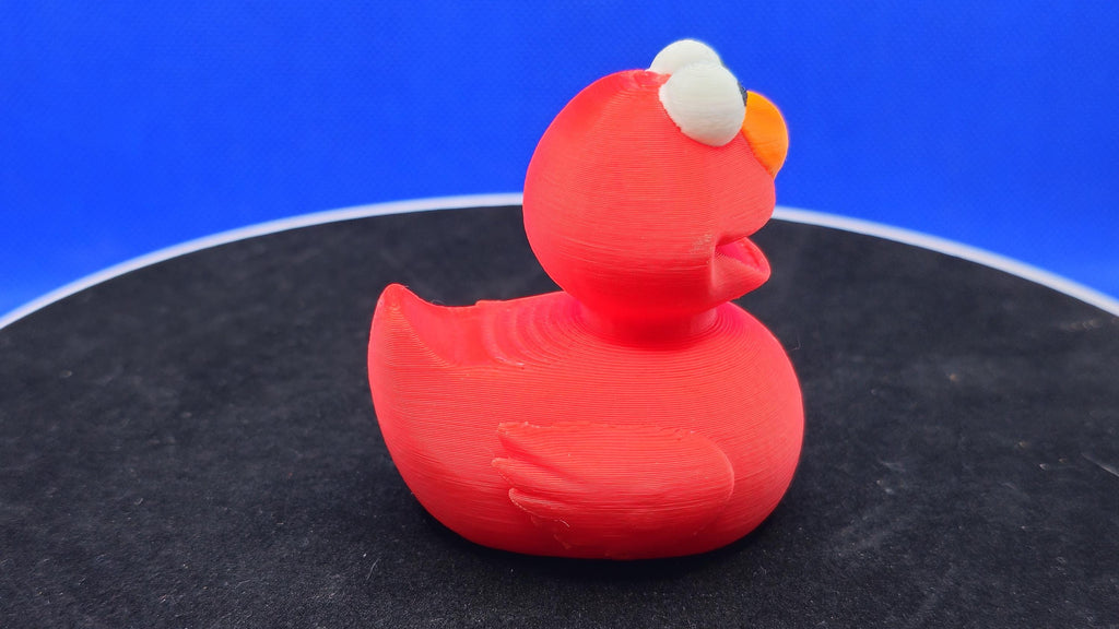 Elmo Duck • Red Fuzzy Duck • 3D Printed Cruise Duck • Sesame‑Style Mini Duck • Cute Collectible Figurine • Cruise Duck Hunt Gift
