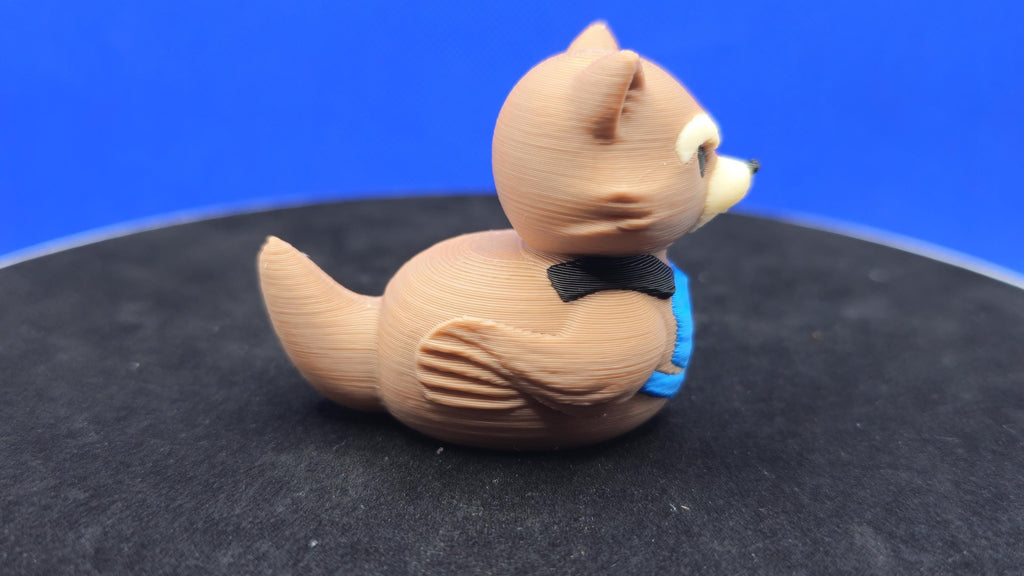Rocket Raccoon Duck • 3D Printed Space Hero Collectible (2" H)