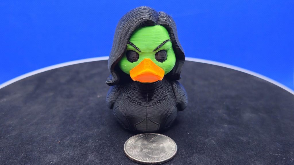 Gamora-Style Duck • 3D Printed Space Warrior Collectible • Cruise Duck Toy