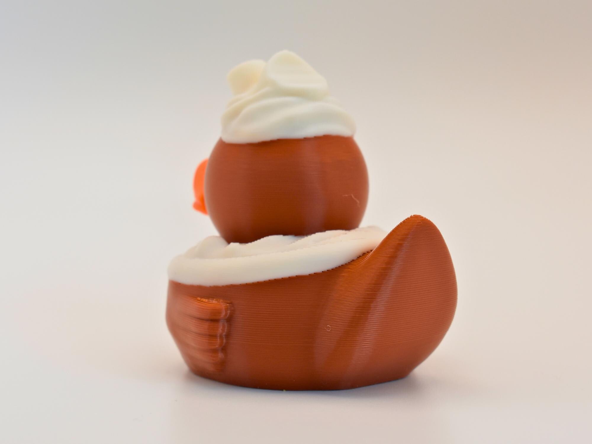 Hot Chocolate Duck | Cozy Winter Mini Collectible | 3D Printed Marshmallow Treat
