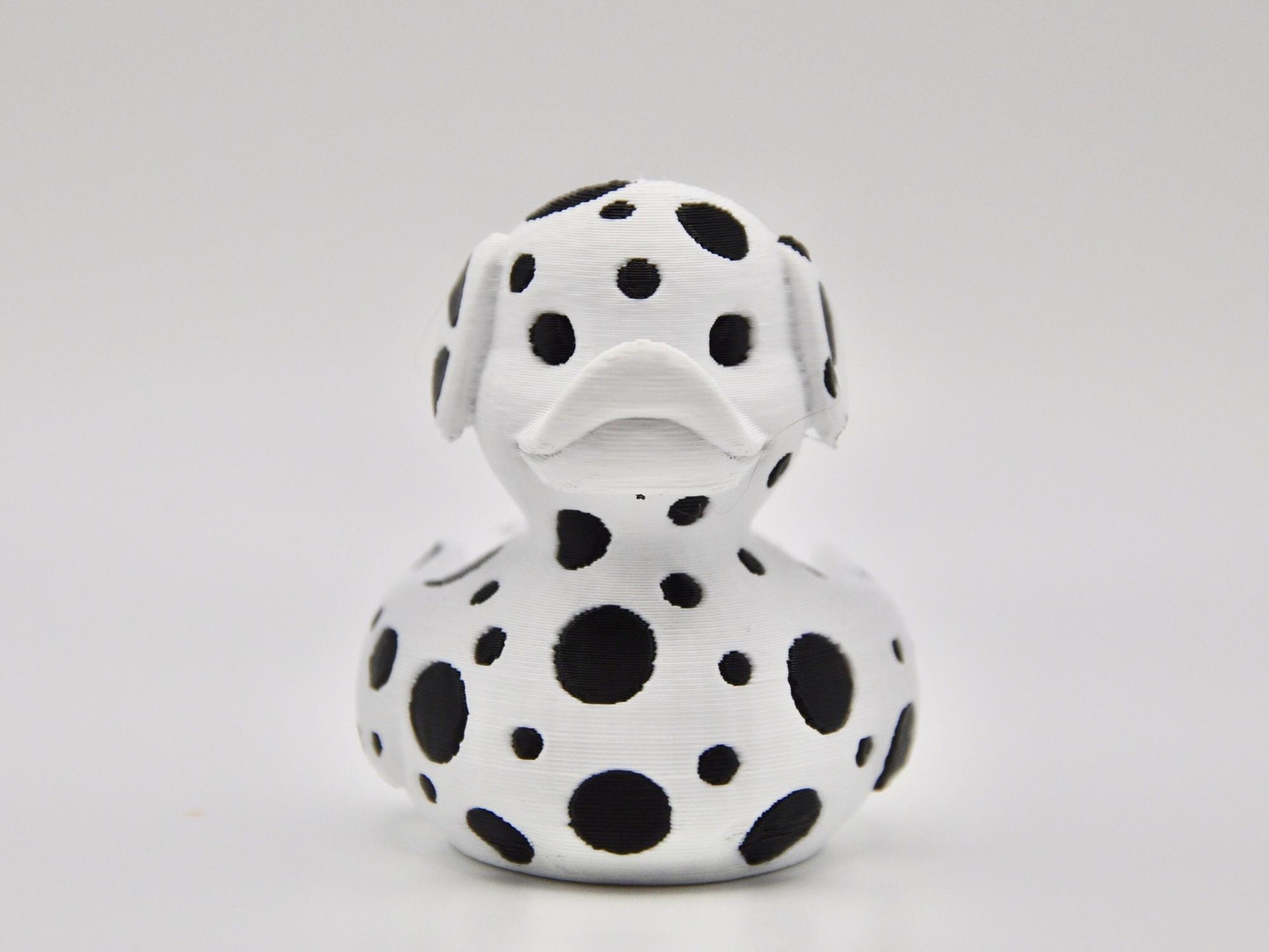 Spotted Dalmatian Duck Figurine | 3D Printed Collectible for Cruise Hunts