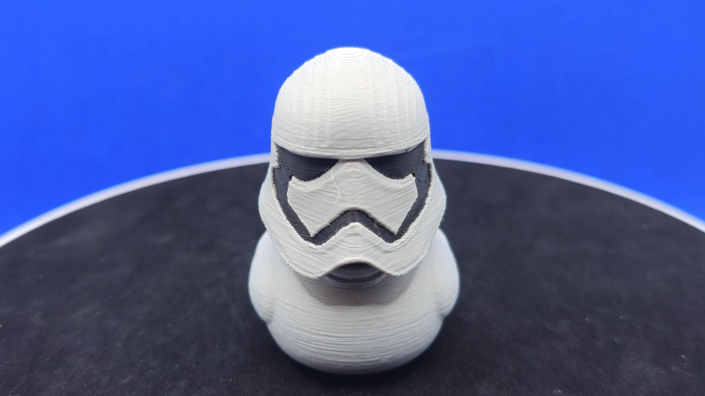Captain Phasma‑Style Duck | Gray Armor Mini Duck | Sci‑Fi Parody Cruise Duck | Collectible 3D Printed Duck