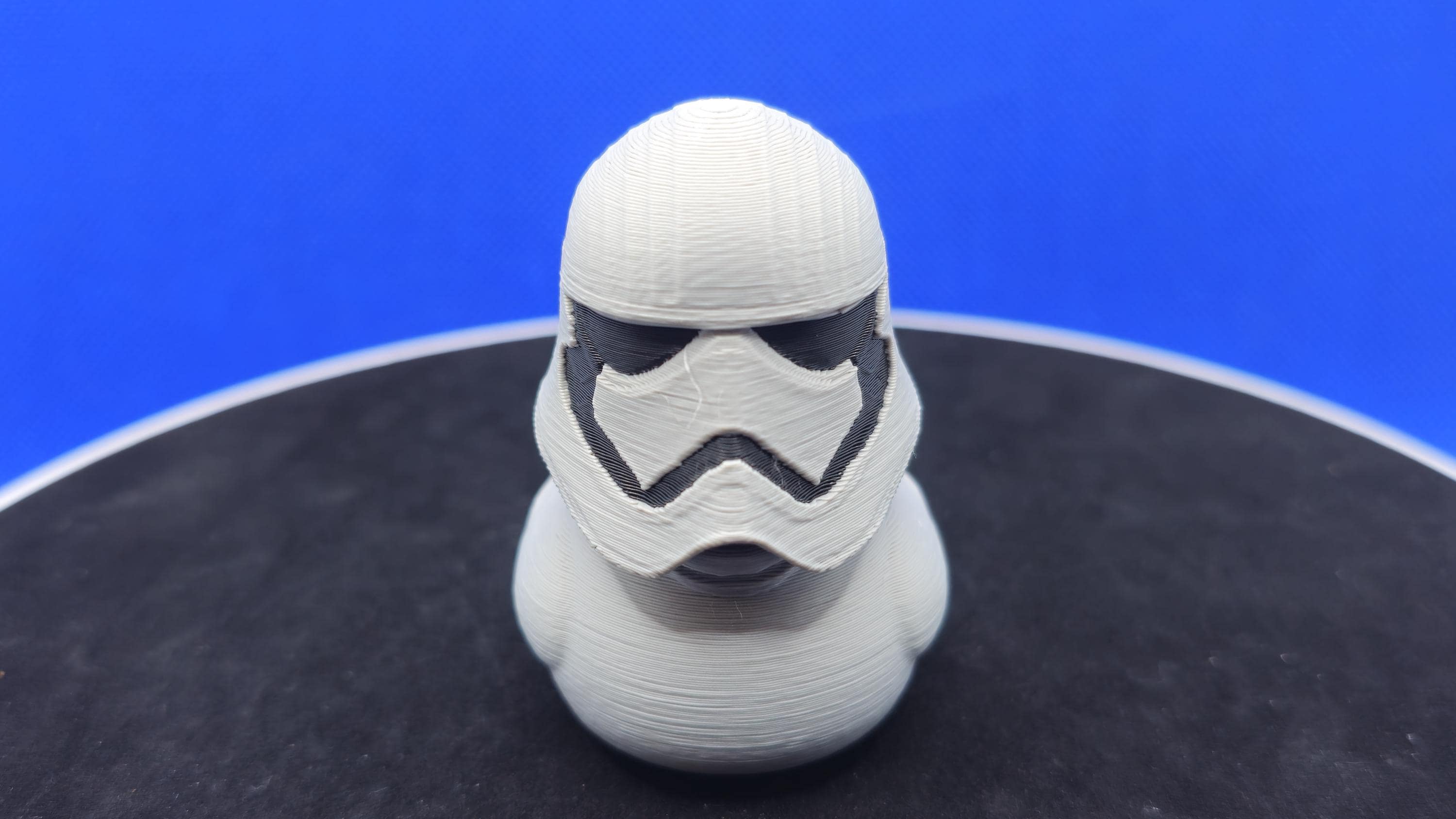 Captain Phasma-Style Duck | Gray Armor 3D Printed Collectible | Sci-Fi Parody Cruise Duck