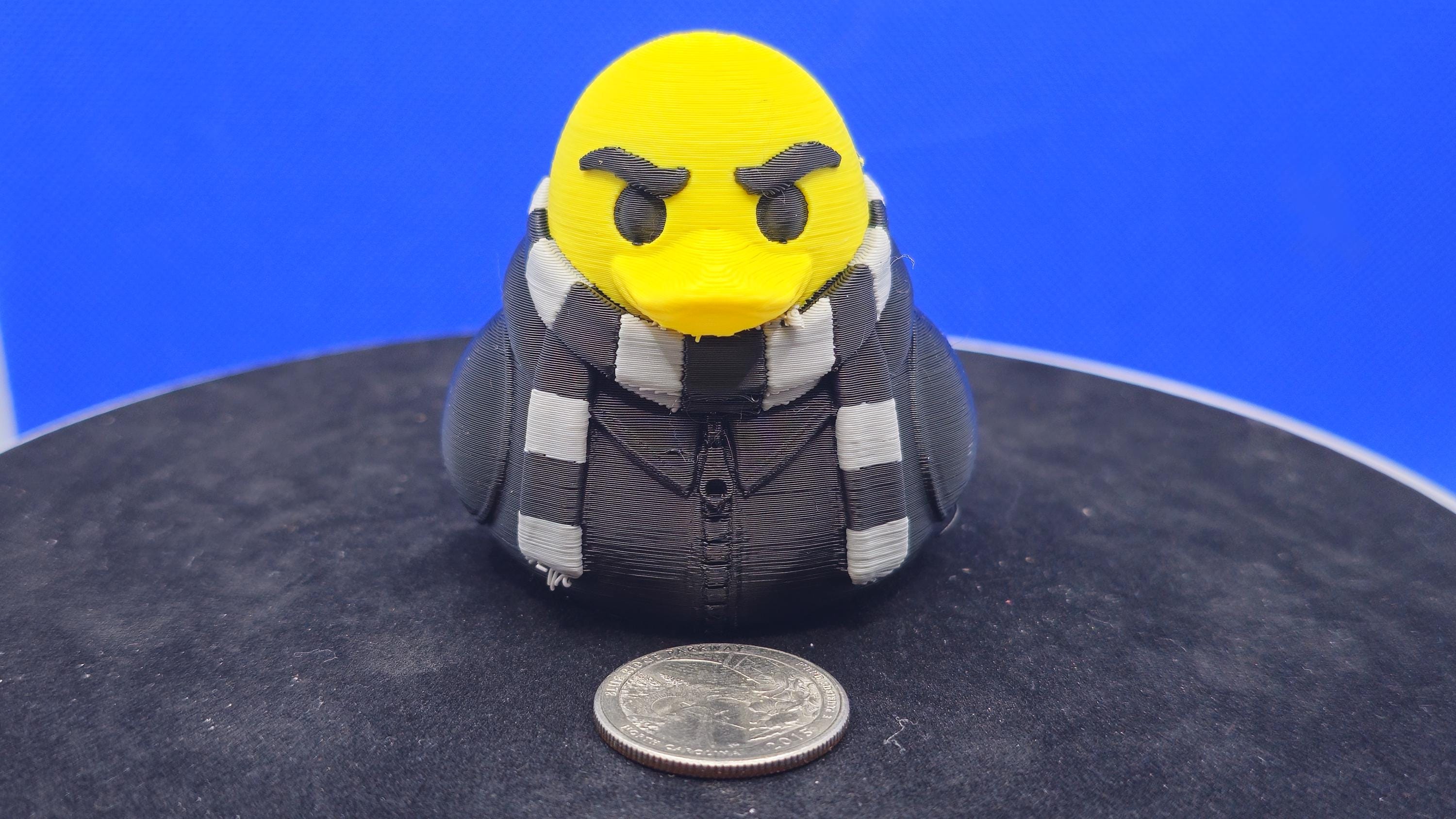 Gru‑Style Duck • Mini Villain Parody Cruise Duck • 3D Printed Collectible