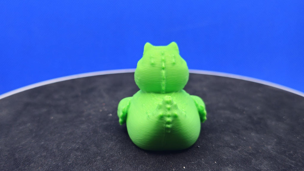 Alligator Duck Toy • 3D Printed Green Animal Collectible (2.75 inches)