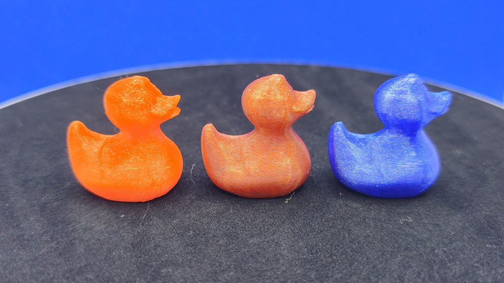 5 Pack of Starburst Mini Duck Collectible • 3D Printed Cruise Duck, Color Block Figurine