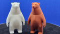 Polar & Grizzly Bear Mini Figurines | Alaska Cruise Duck Hunt | Cute 3D Printed Bears | Cabin Door Gift | Cruise Collectible