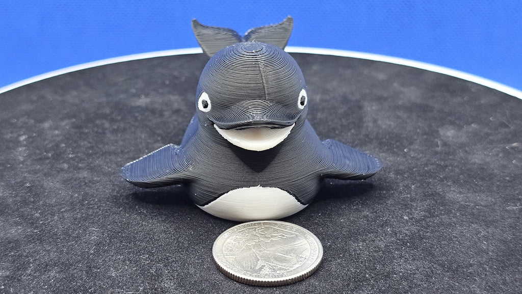 Orca Duck Mini Figurine | Alaska Cruise Duck Hunt | 3D Printed Killer Whale | Cute Cruise Gift | Cabin Door Surprise | Collectible Mini