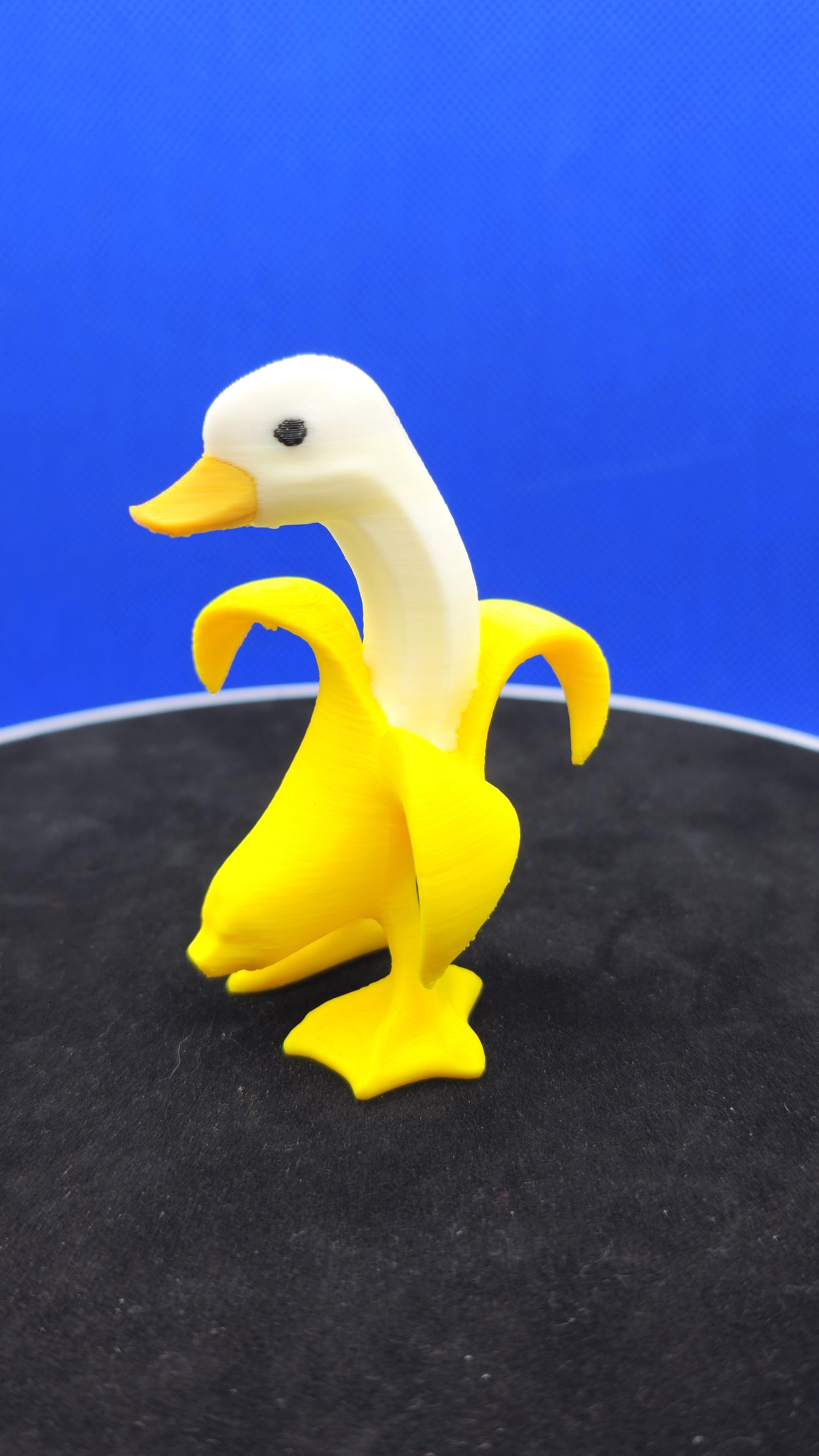 Banana Duck Figurine | Funny Fruit Mashup Collectible | Cruise Duck Hunt Surprise