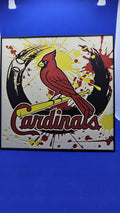 St. Louis Cardinals Art Sign • MLB Fan Decor • Baseball Wall Art • Cards Gift