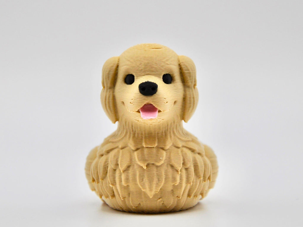 Golden Retriever Duck | Cute Dog Duck Mini | 3D Printed Cruise Duck