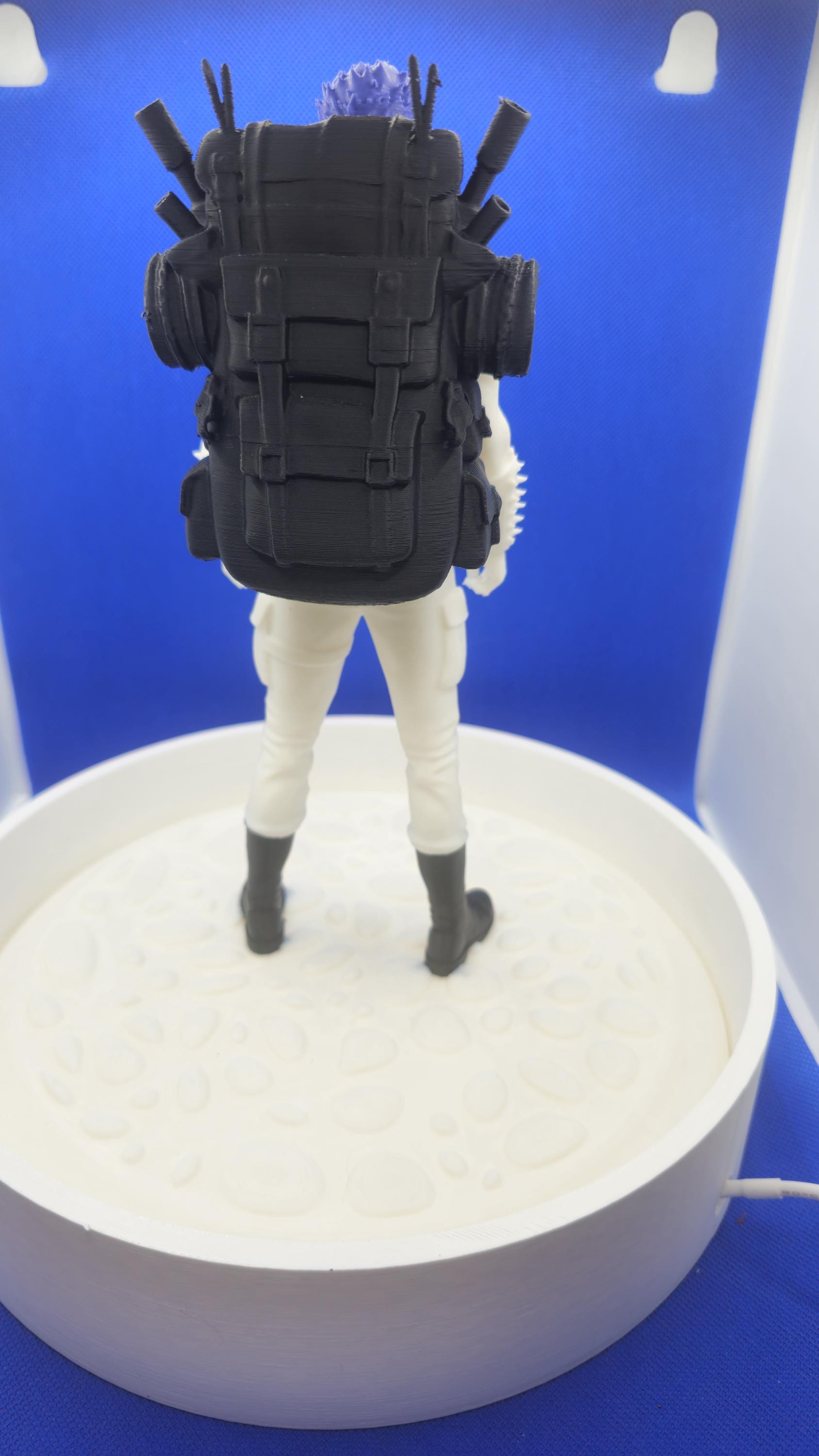 Katia Grimm Statue • 11" PLA Figure, 9.5" LED Base • Dungeon Crawler Carl Fan Art