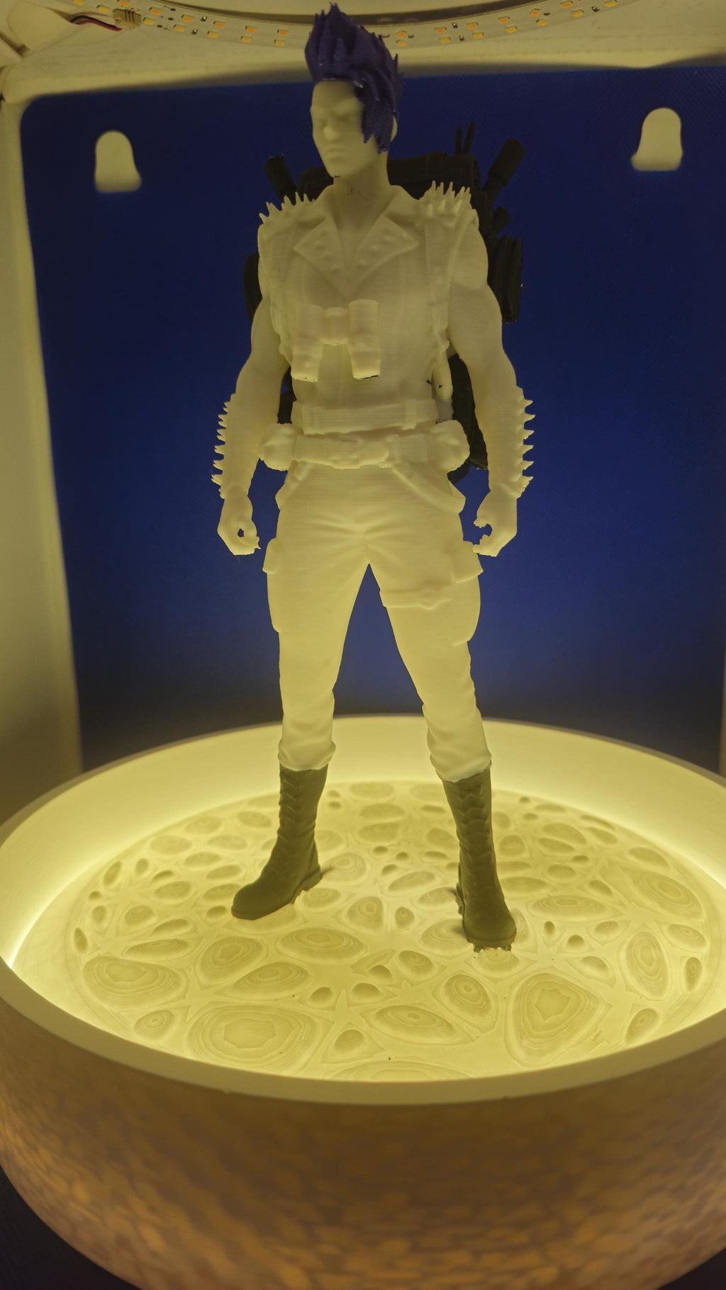 Katia Grimm Statue • 11" PLA Figure, 9.5" LED Base • Dungeon Crawler Carl Fan Art