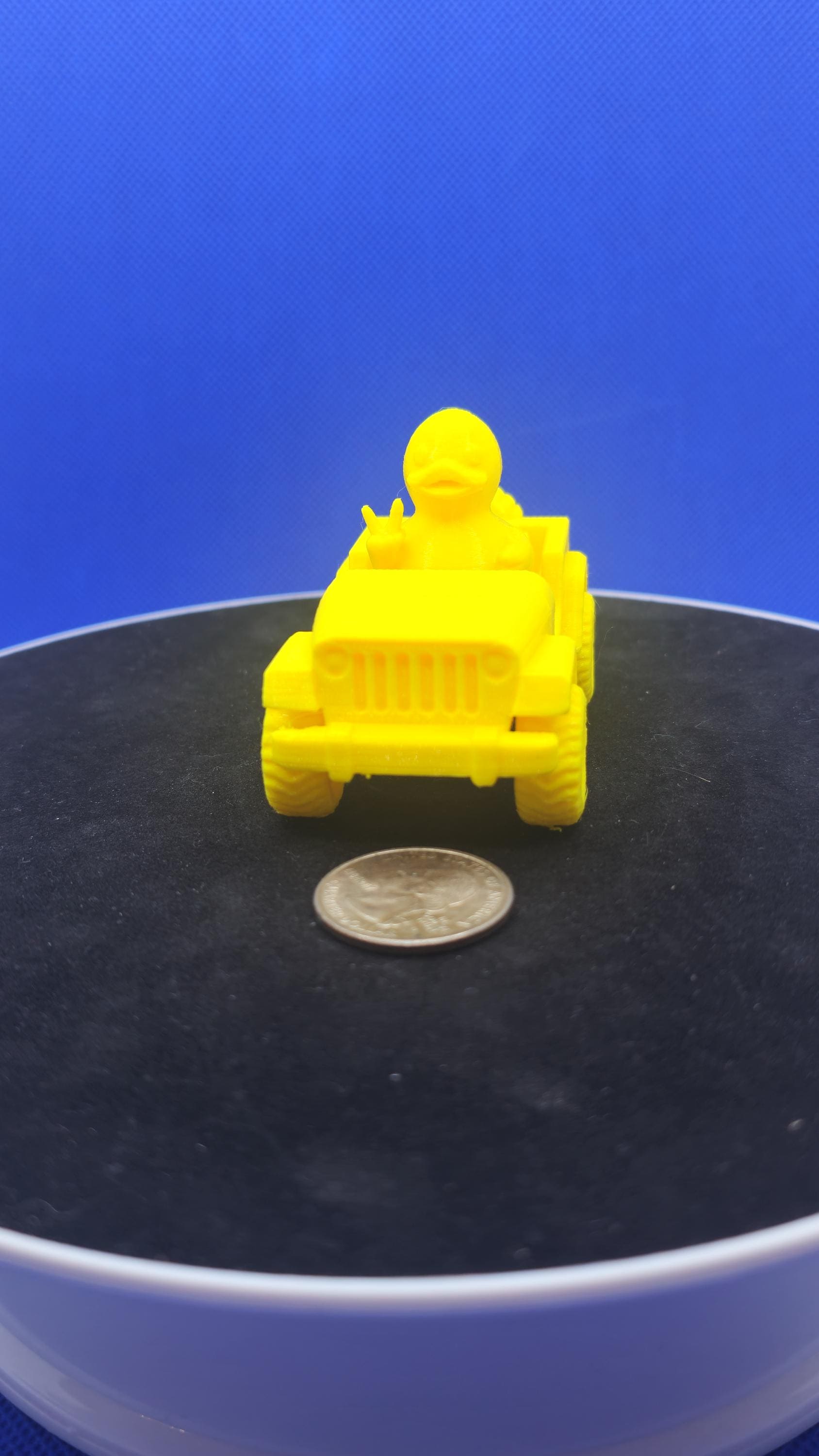 PETG Duck Truck – Peace‑Sign Adventure Duck