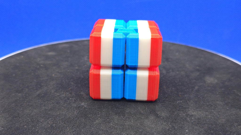 Red, White & Blue Infinity Cube – Fidget Toy
