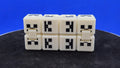 Pixel Skeleton Infinity Cube – Gray & White PLA Fidget Toy