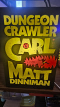 Dungeon Crawler Carl Light Box • Matt Dinniman Fan Gift • LED Book Nook Display • Geek Room Decor • Collector Fantasy Lighted Sign