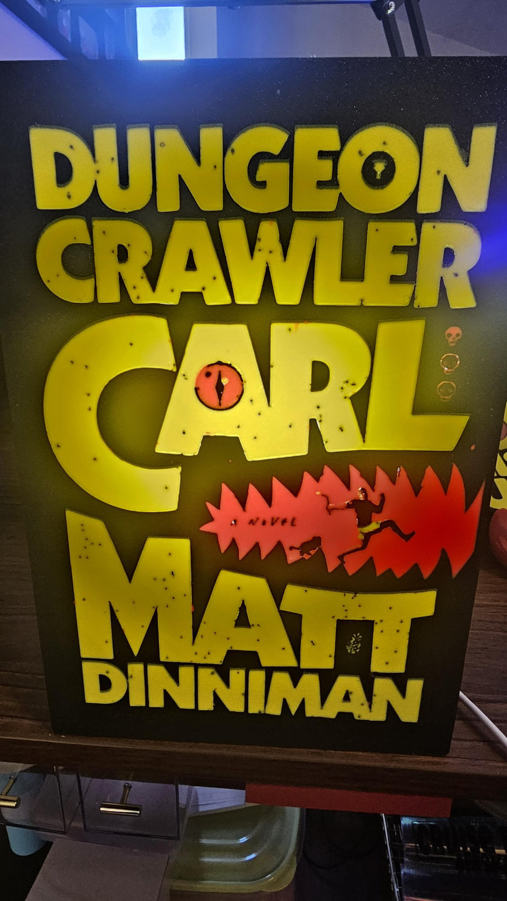 Dungeon Crawler Carl Light Box • Matt Dinniman Fan Art Display (9x6x1.75 Inches)