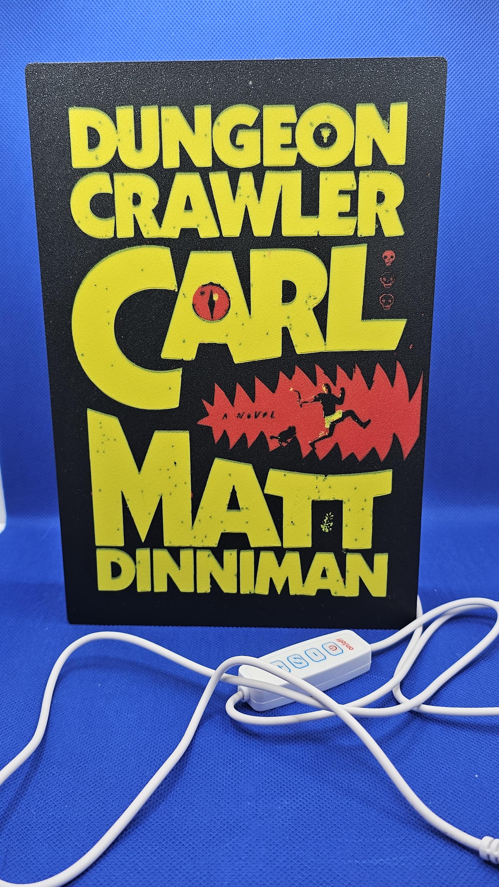 Dungeon Crawler Carl Light Box • Matt Dinniman Fan Art Display (9x6x1.75 Inches)