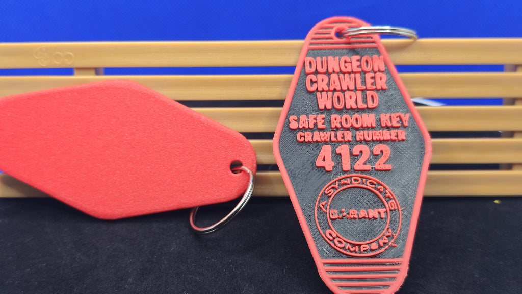 Dungeon Crawler World Safe Room Key • Matt Dinniman Fan Keychain • Fantasy Gamer Gift • DCC Inspired Key Tag • Geek Collectible
