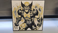 Wolverine Yellow Suit Art – 8x8 Framed Lithograph Print, Comic Wall Decor