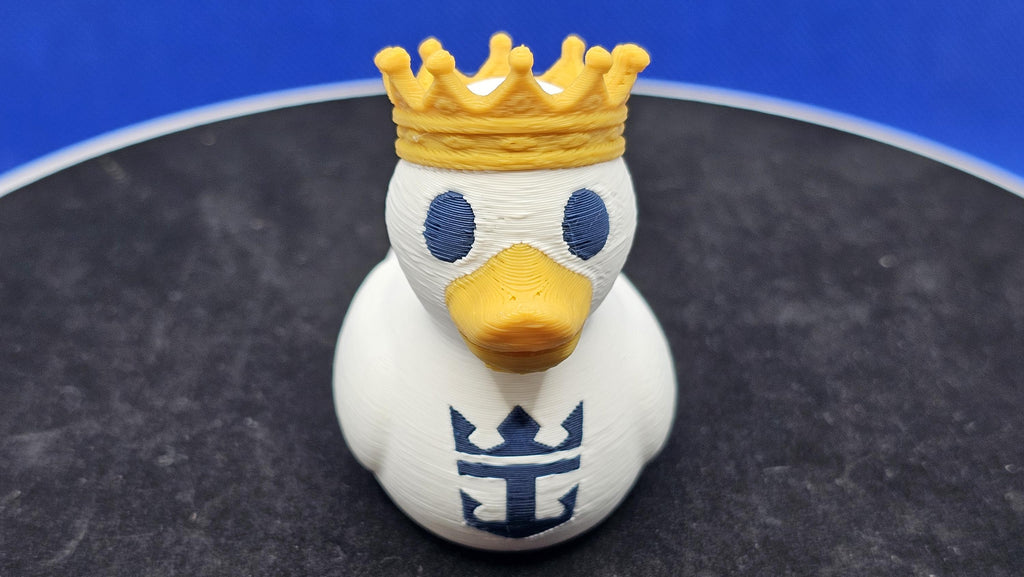 Royal Caribbean Duck • Golden Crown Mini • 3D Printed Cruise Hunt Collectible