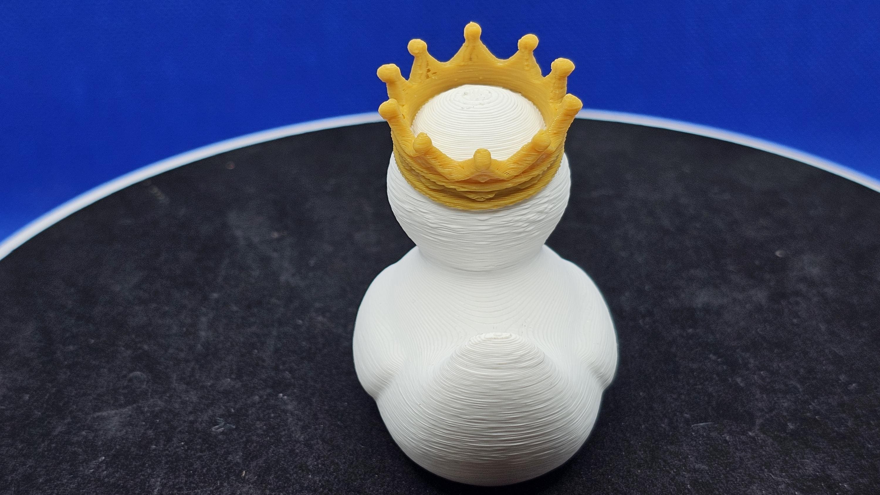 Royal Caribbean Duck • Golden Crown Mini • 3D Printed Cruise Hunt Collectible
