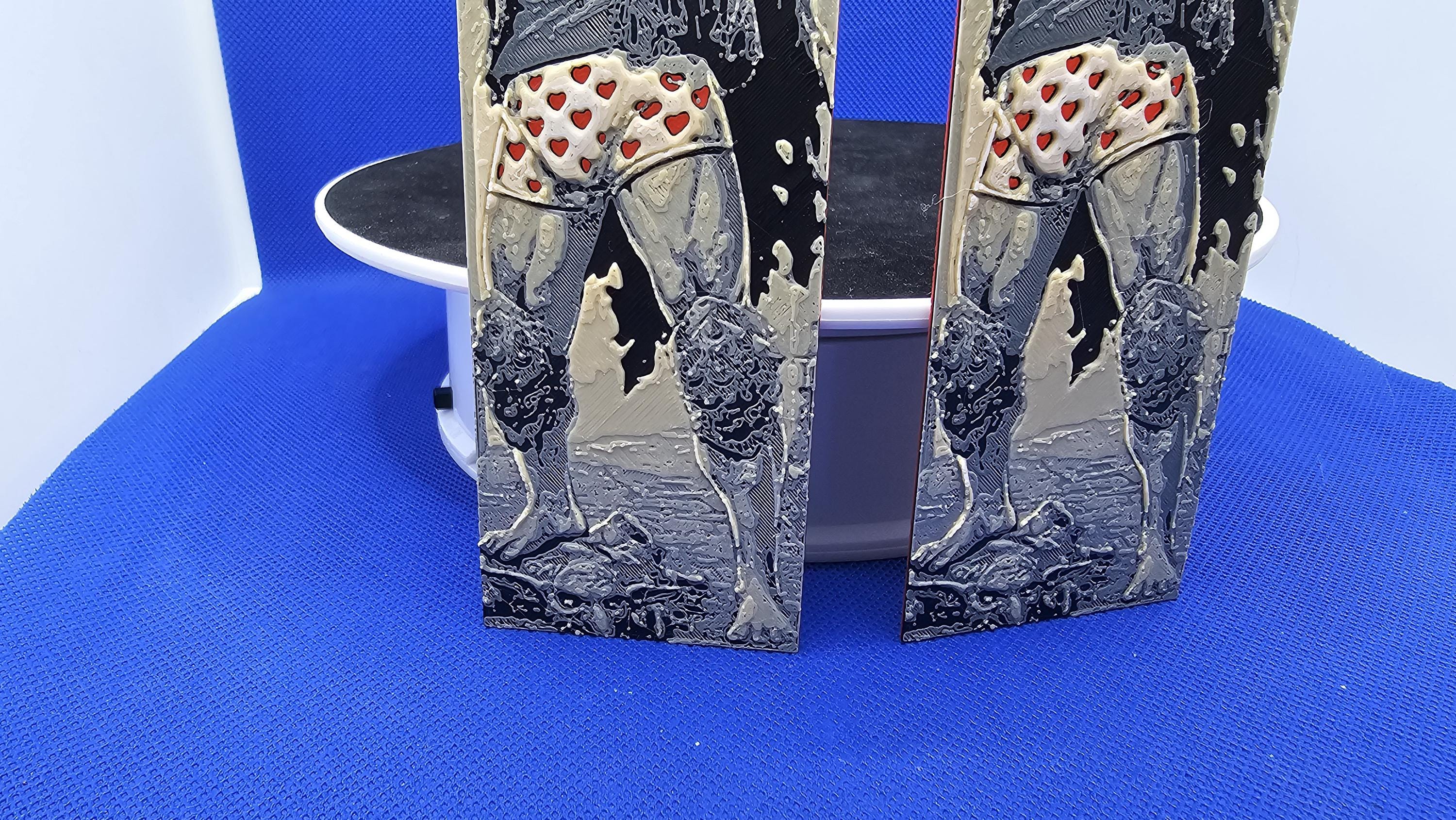 Dungeon Crawler Carl & Donut Lithograph Bookmark • DCC Fan Art • Textured 3D Printed Reader Gift