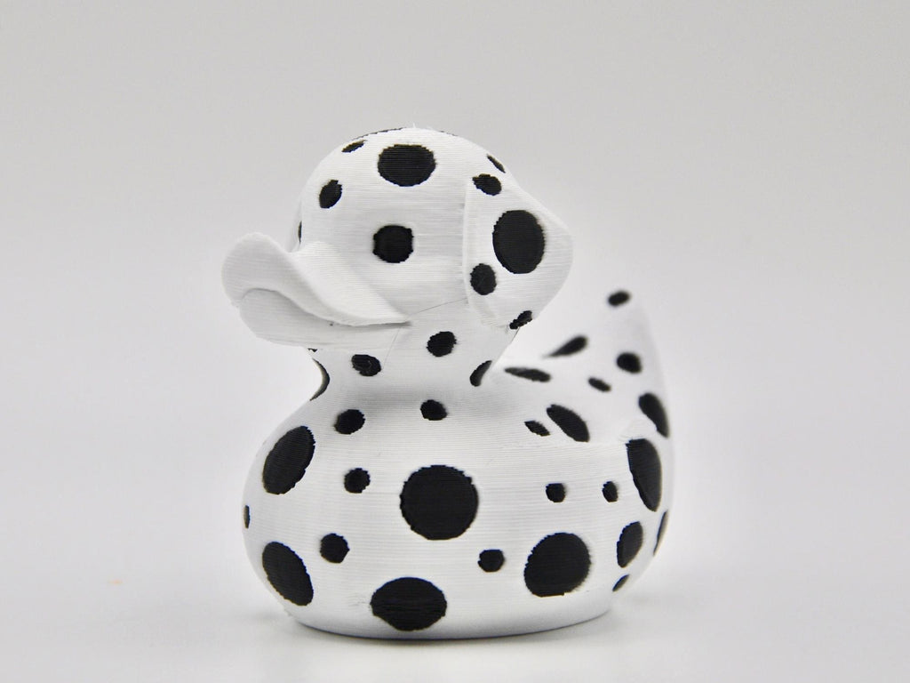 Spotted Dalmatian Duck Figurine | 3D Printed Collectible for Cruise Hunts