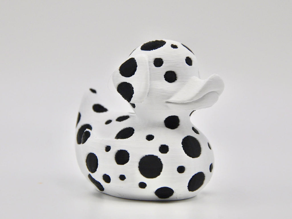 Spotted Dalmatian Duck Figurine | 3D Printed Collectible for Cruise Hunts