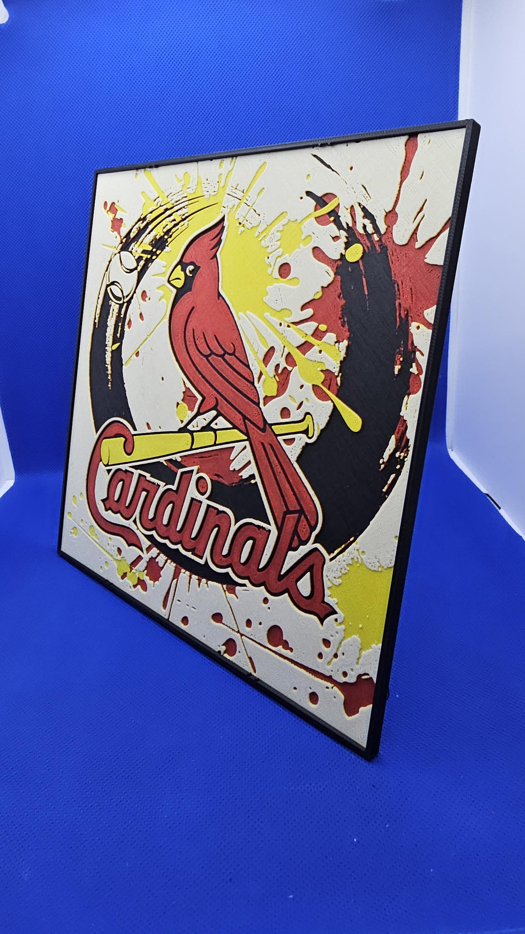 St. Louis Cardinals Art Sign • MLB Fan Decor • Baseball Wall Art • Cards Gift